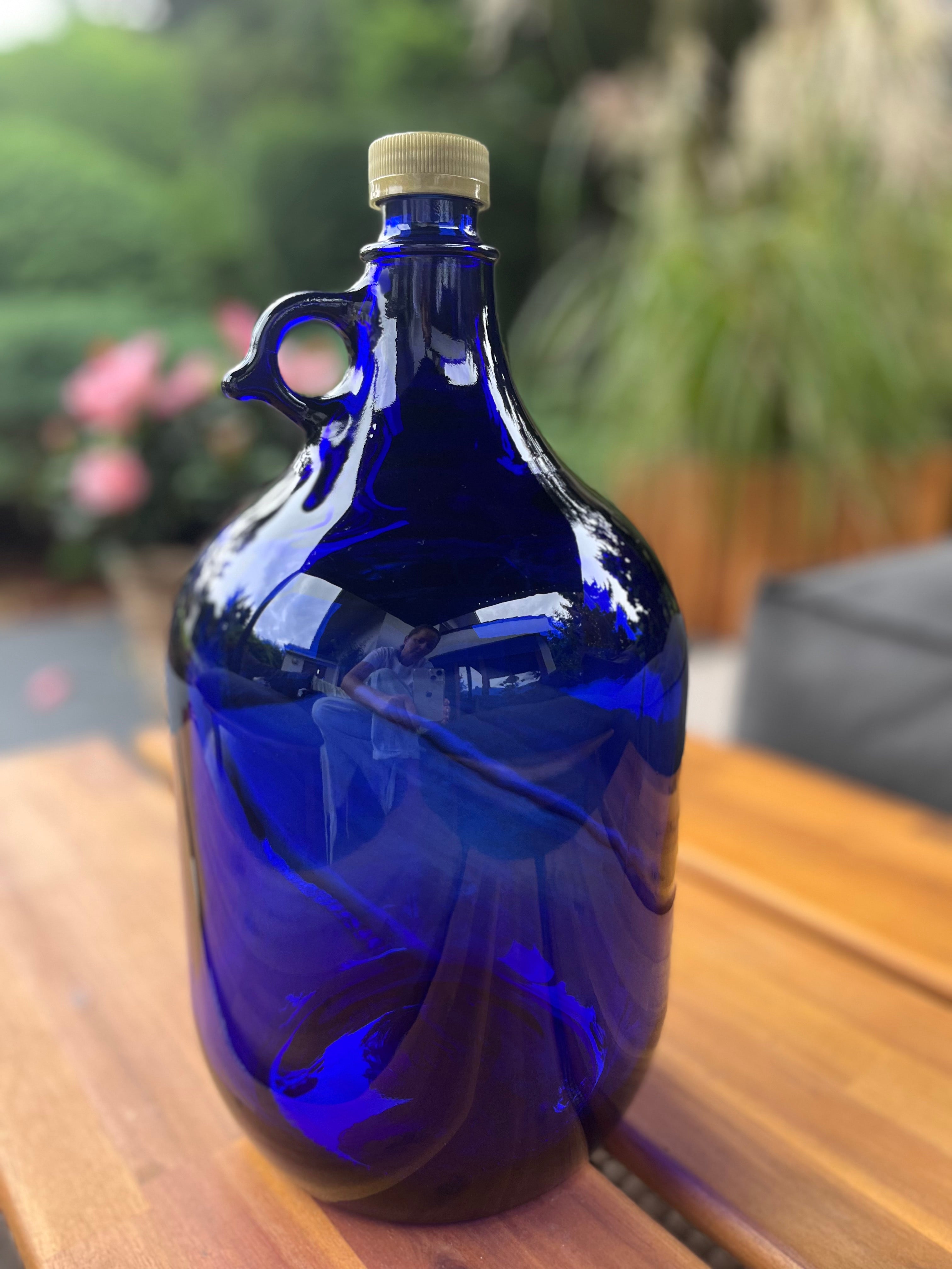 2x 5L Premium blaue Flasche mit Schraubverschluss