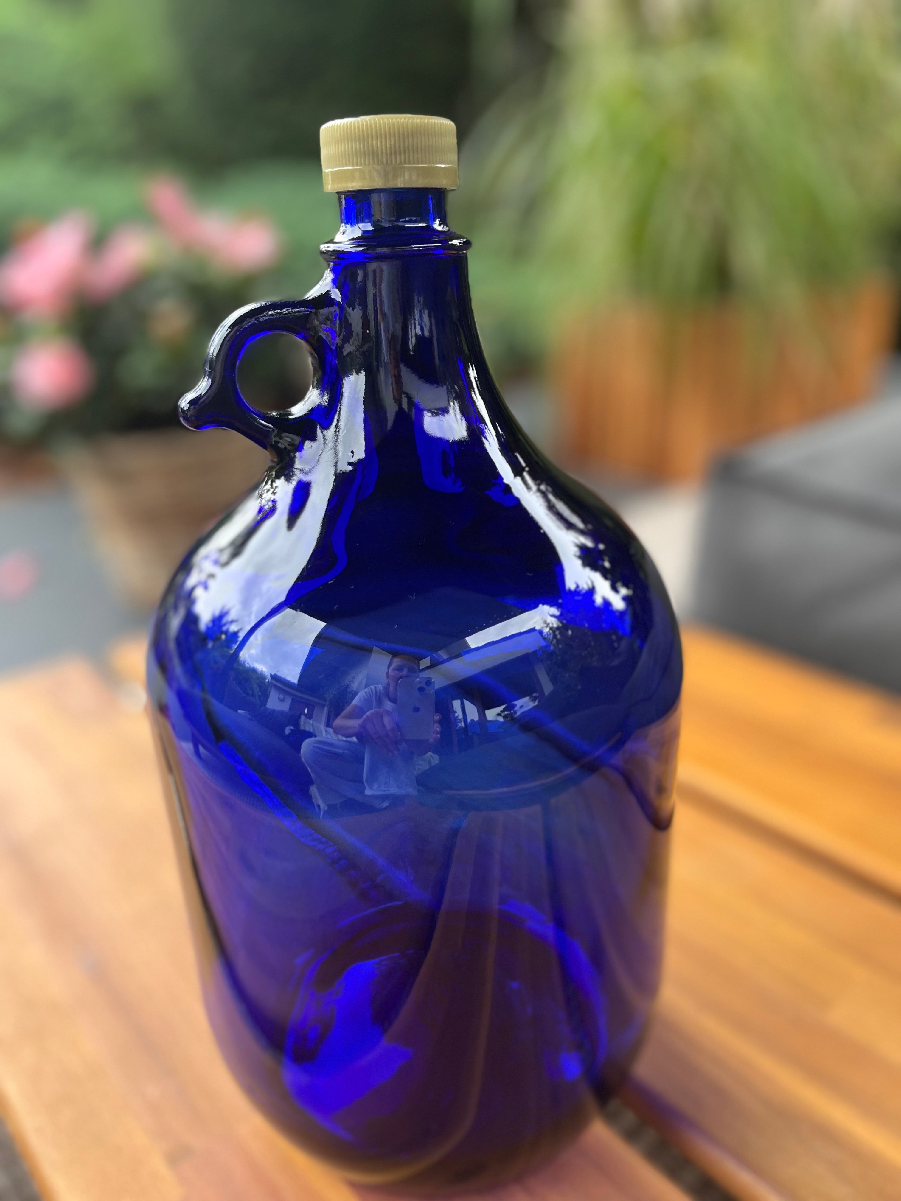 2x 5L Premium blaue Flasche mit Schraubverschluss
