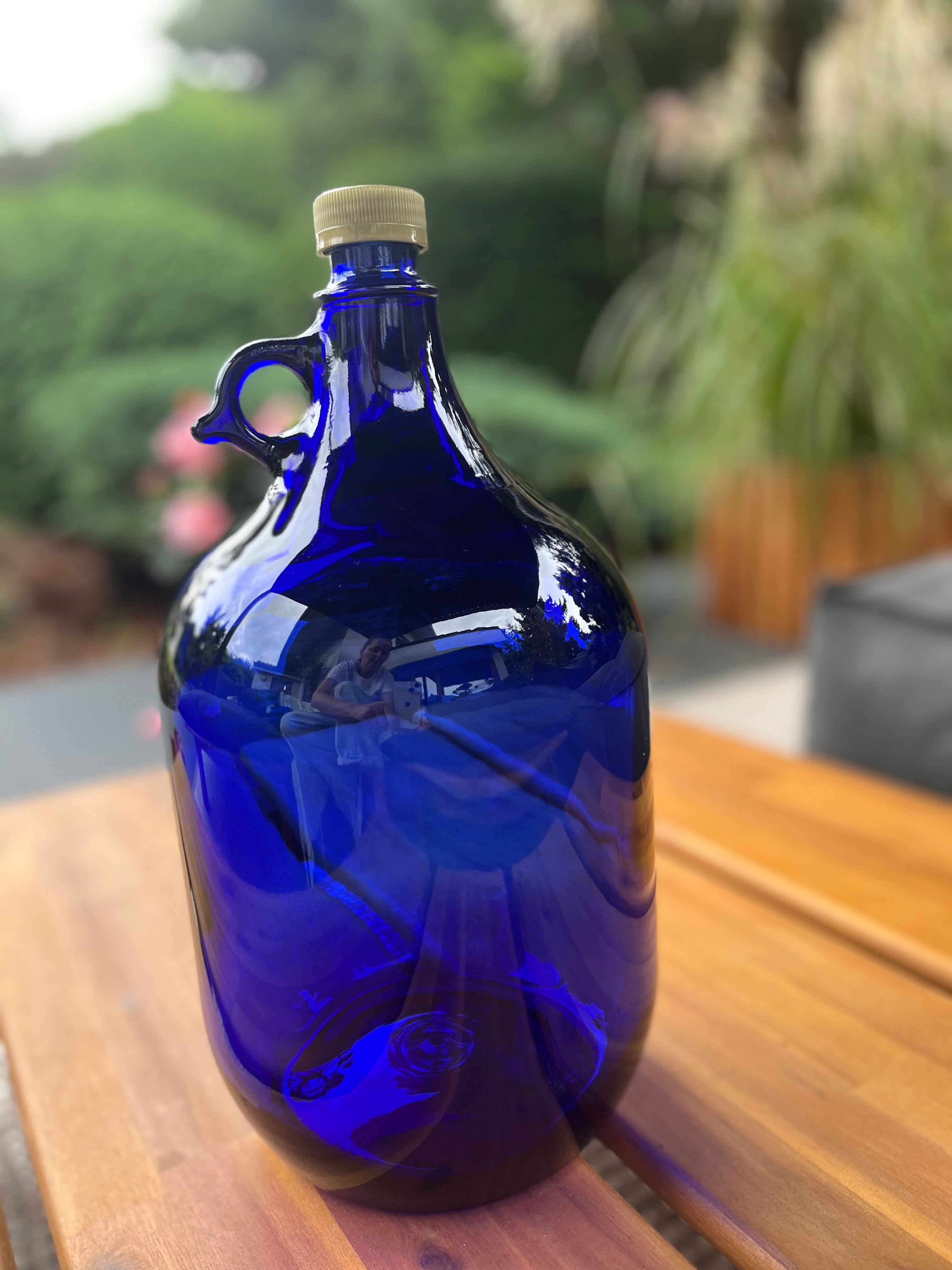 2x 5L Premium blaue Flasche mit Schraubverschluss