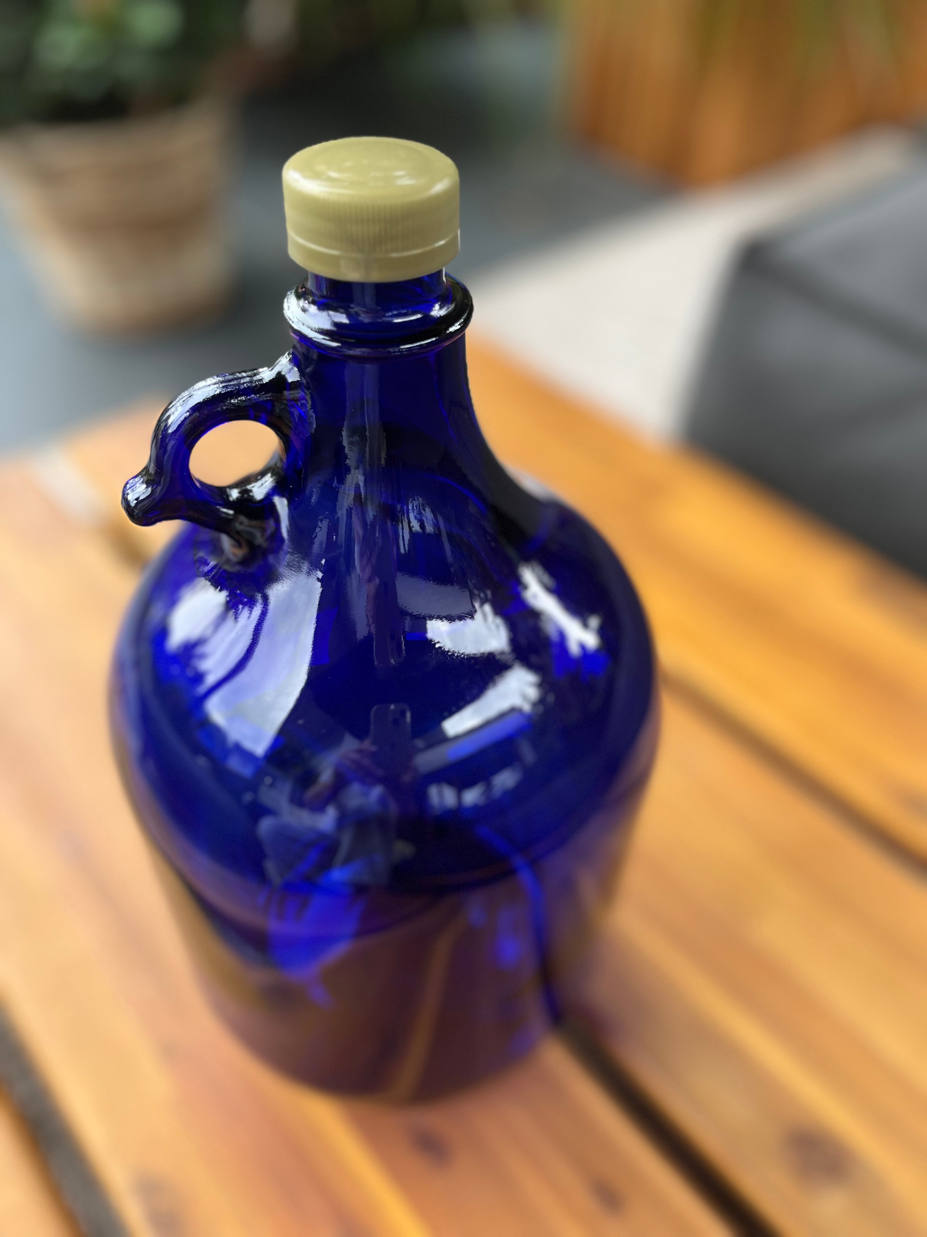 2x 5L Premium blaue Flasche mit Schraubverschluss