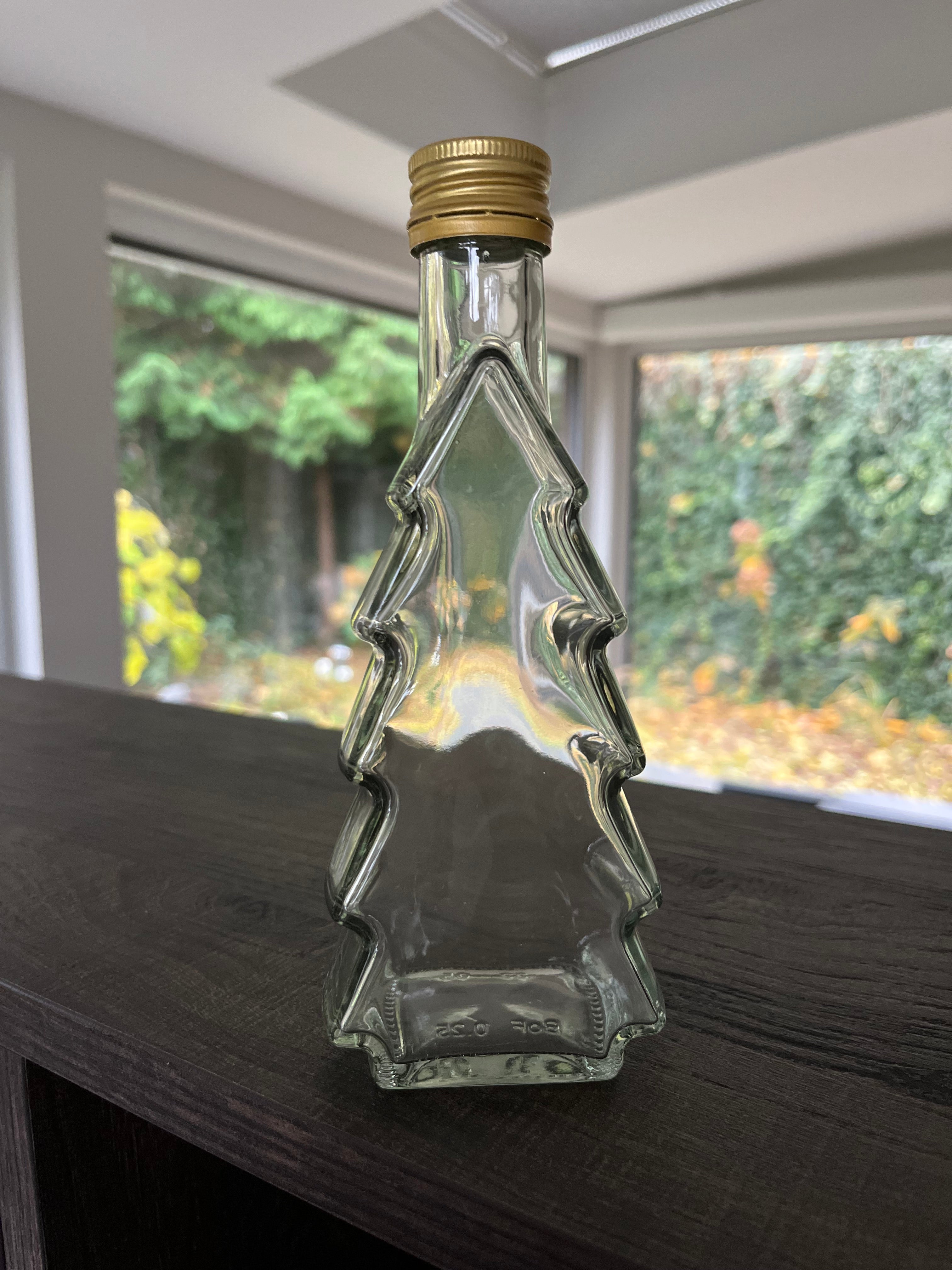 6x 250ml Weihnachtsflaschen zum befüllen