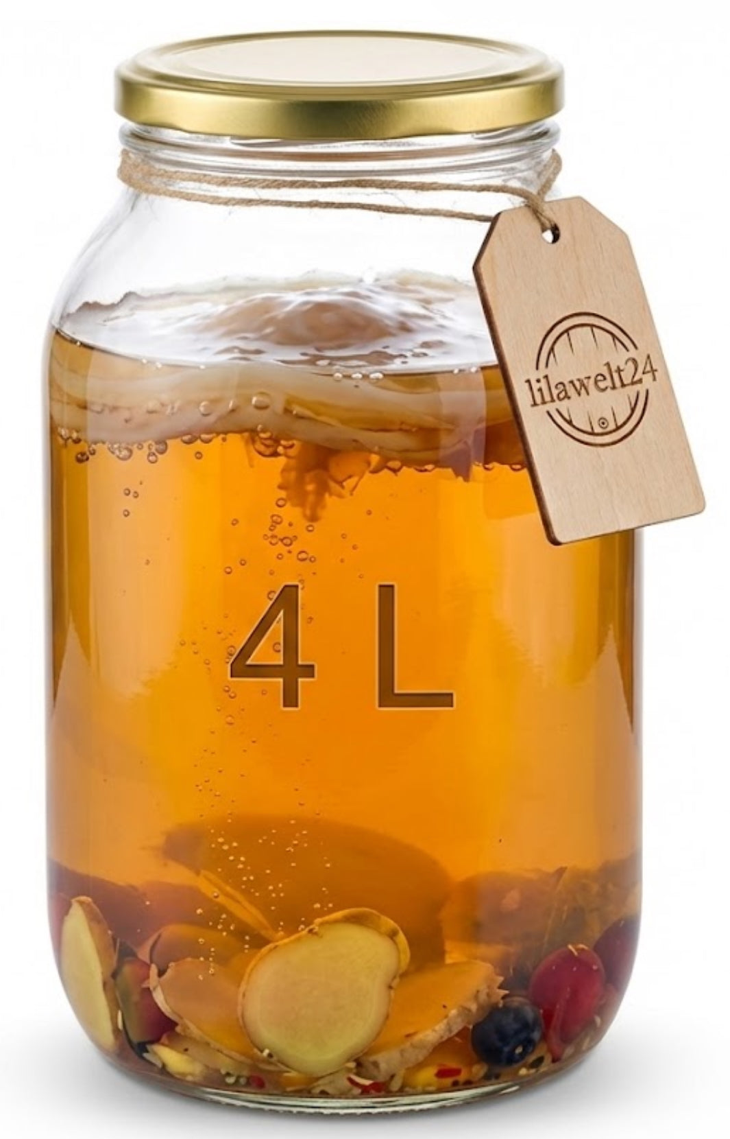 4x 4L Vorratsglas