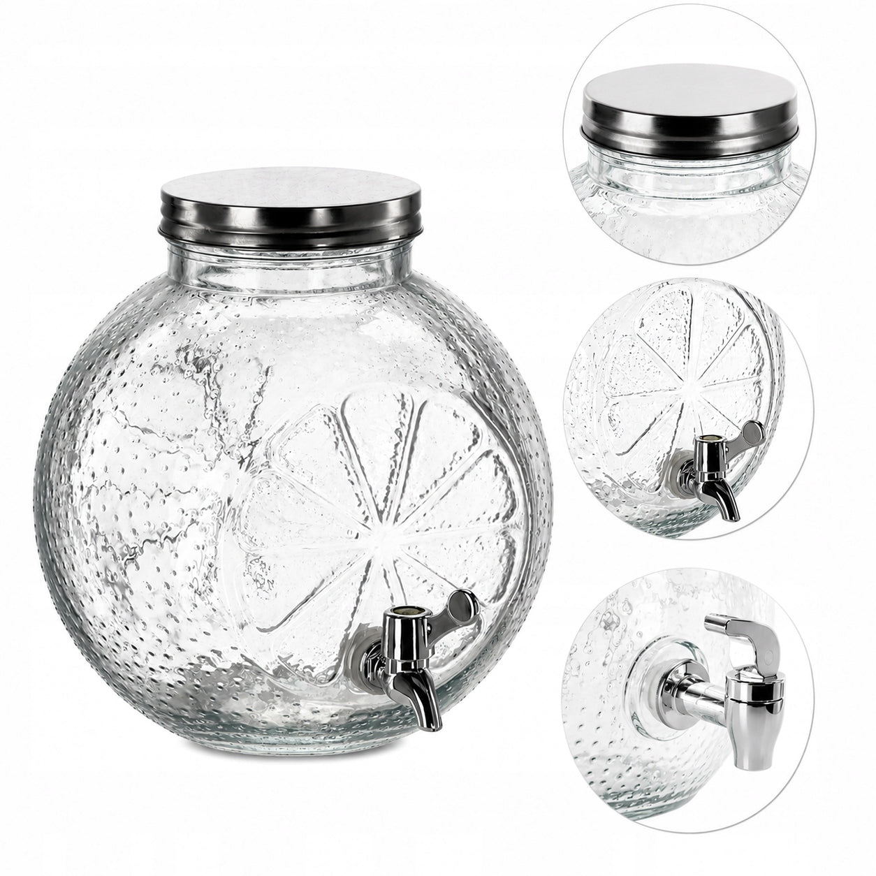 5 L Glas mit Zapfhahn -Getränkespender