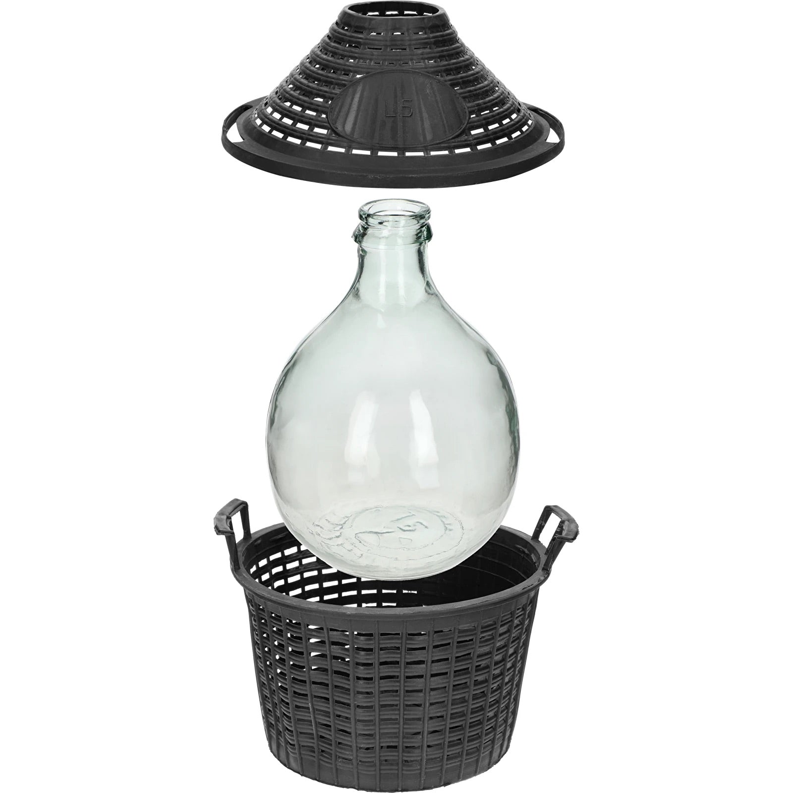 Ersatzkorb aus Kunststoff für 15 L Glasballon – Schutzkorb für Wein- & Gärballons
