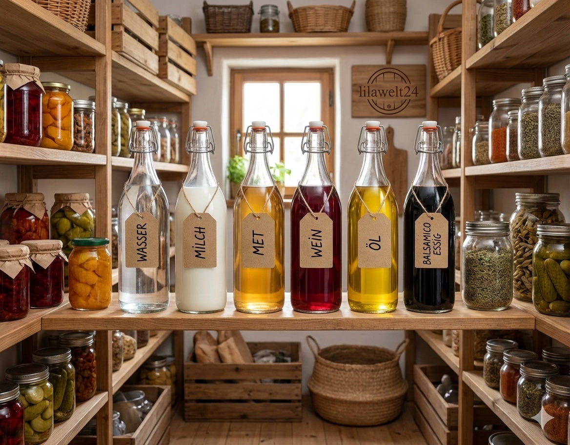 2L Bügelflasche – für Liköre, Honigwein, Bier & Limonade