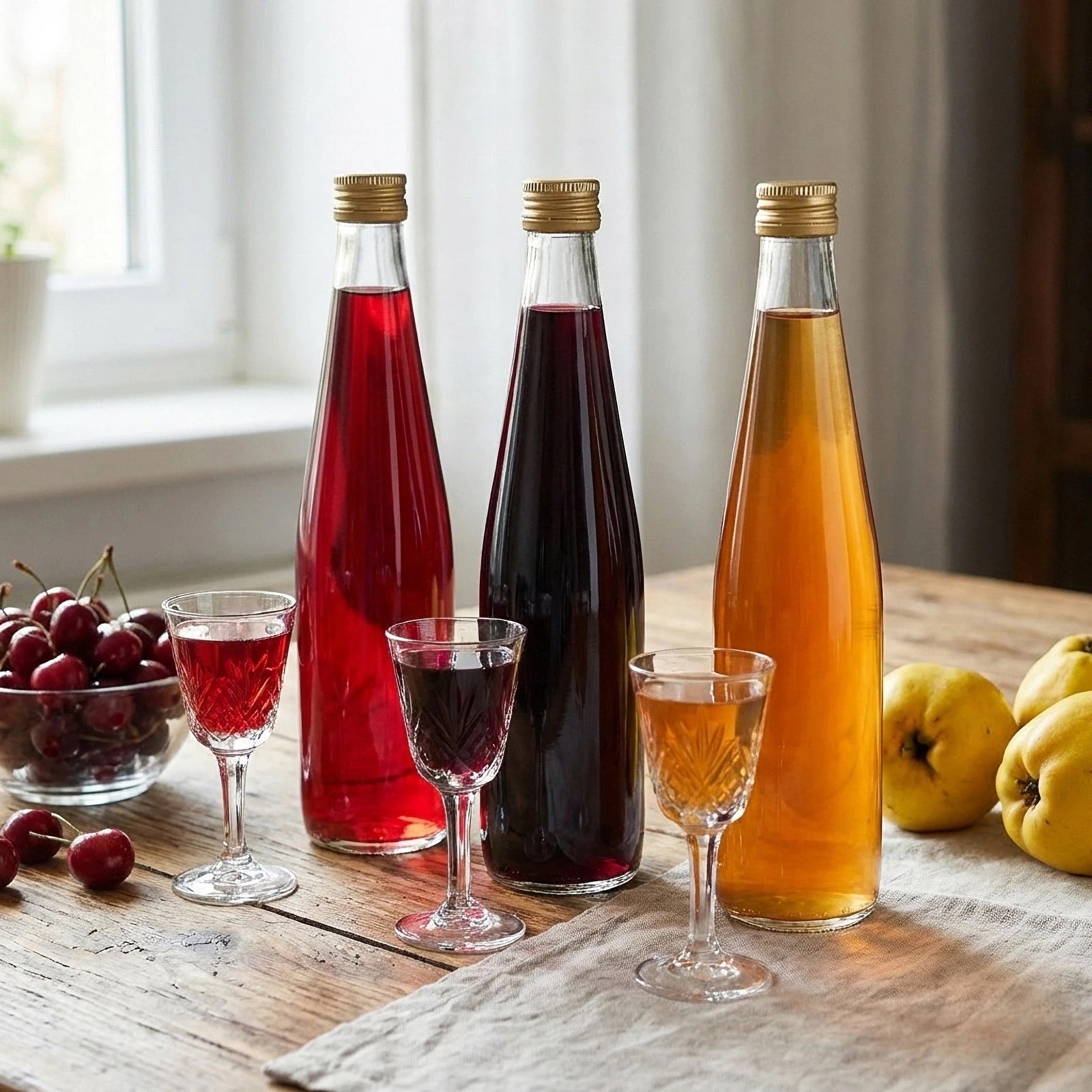 6× 500 ml Glasflasche mit Schraubverschluss