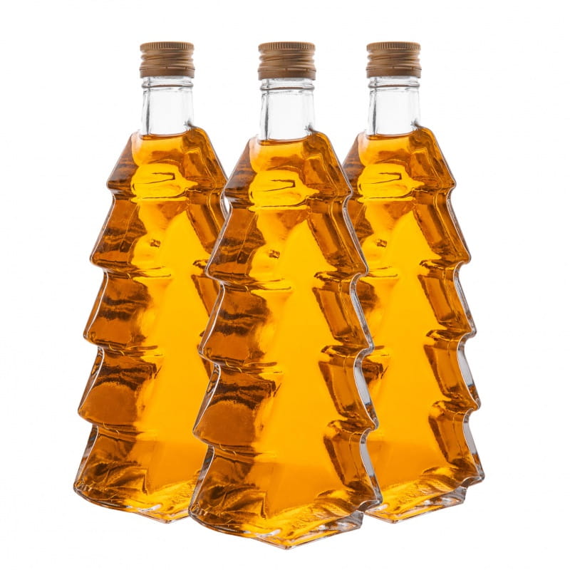 6x 250ml Weihnachtsflaschen zum befüllen