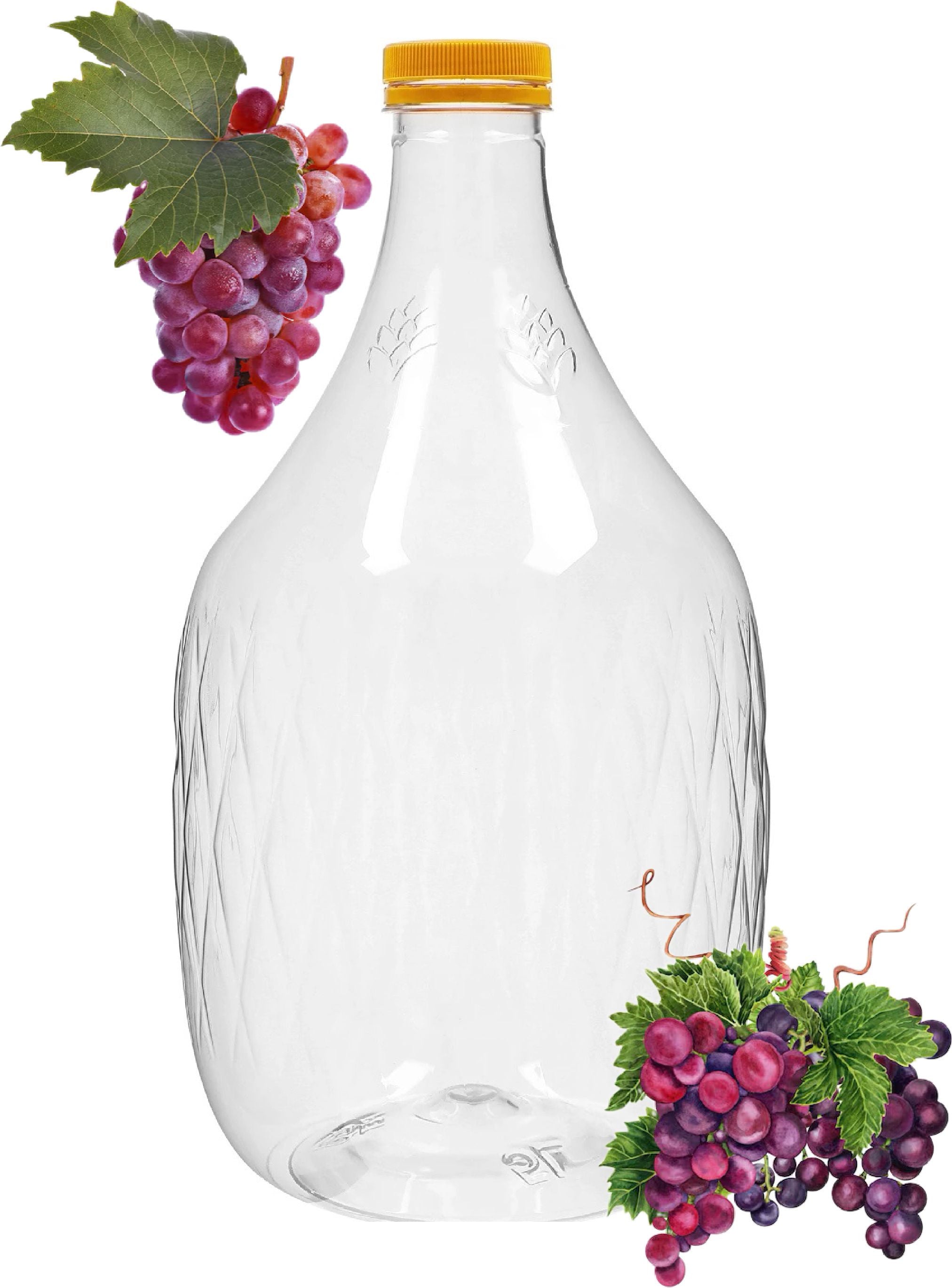5L Kunststoff-Weinflasche mit Schraubverschluss – lilawelt24