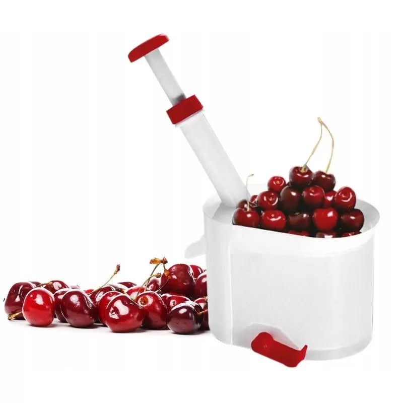 Kirschentkerner mit Saugfuß – Entkerner für Kirschen & Sauerkirschen