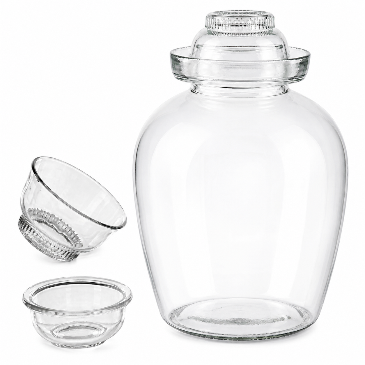 10 L Fermentationsglas mit Deckel – Für Kimchi, Sauerkraut & Kefir