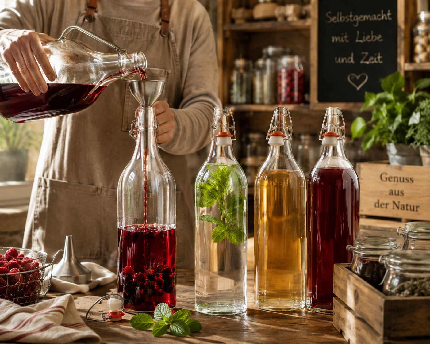 12× 2L Bügelflasche – für Liköre, Honigwein, Bier & Limonade