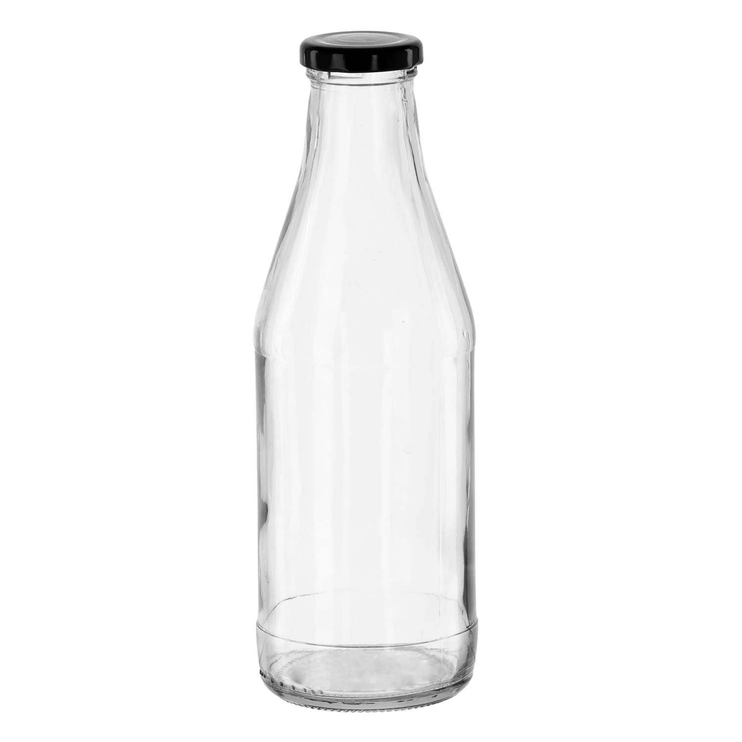 6x Glasflaschen 1L mit Metalldeckel