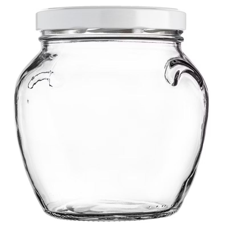 2× Einmachglas 1,7 L mit Schraubdeckel – Vorratsglas in Amphorenform