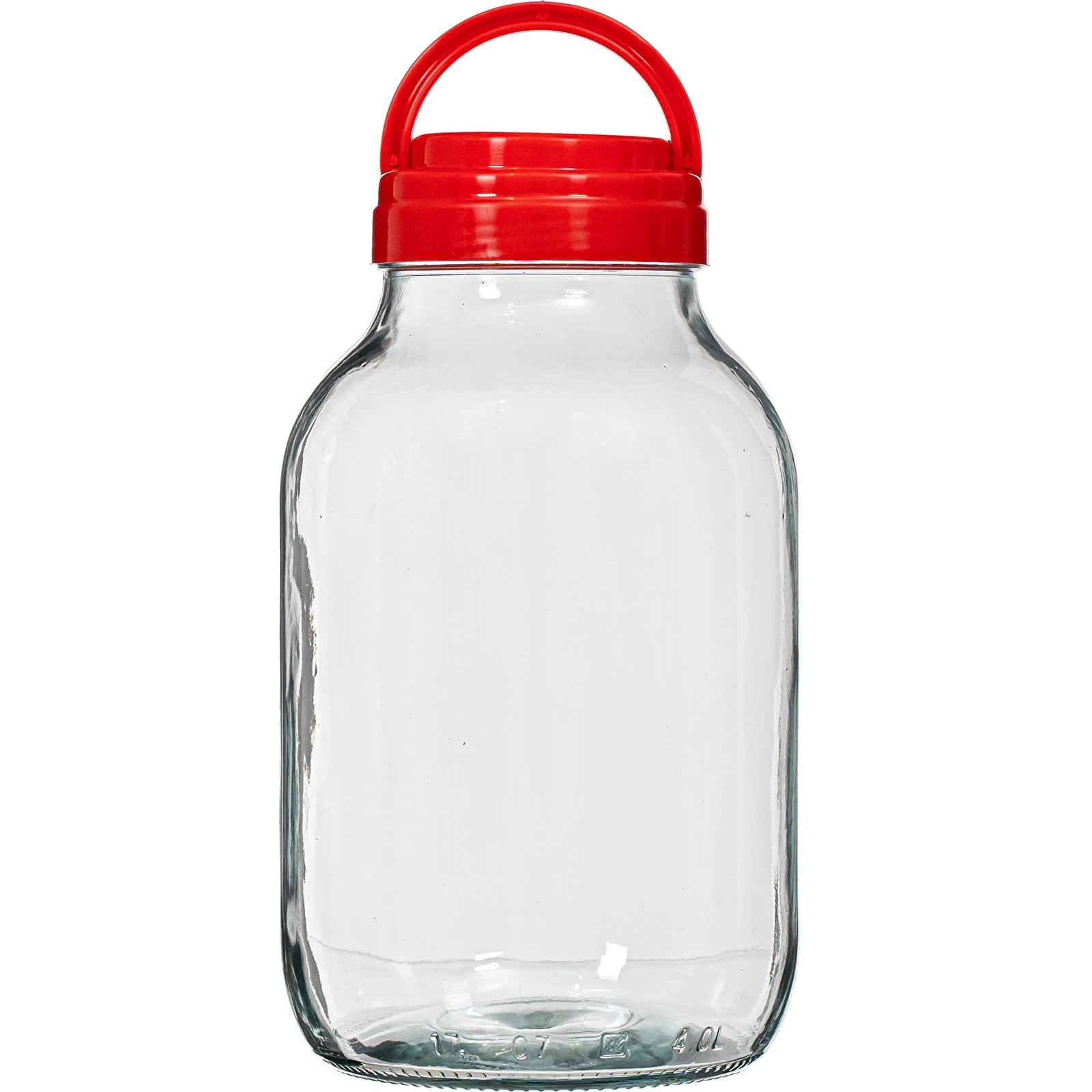 4x 3L Vorratsglas mit Schraubverschluss & Zange – für Einmachen & Getränke