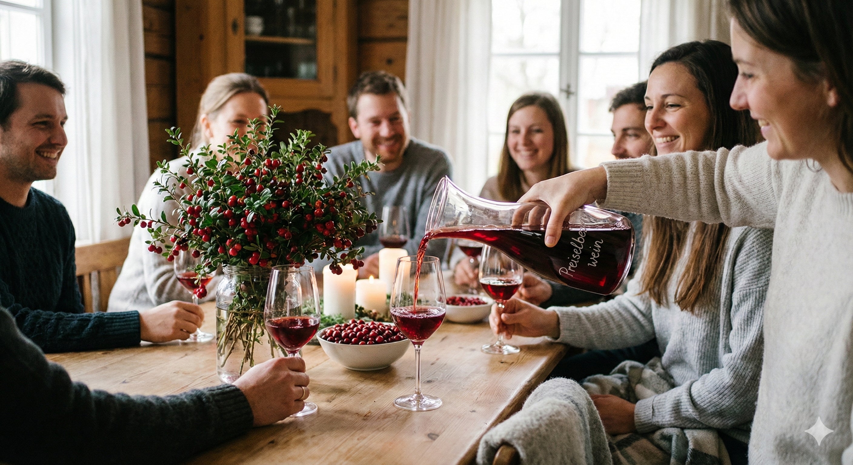 Weinset 4 Jahreszeiten mit Cranberry -Fruchtmischung & Weinhefe mit Nährsalz