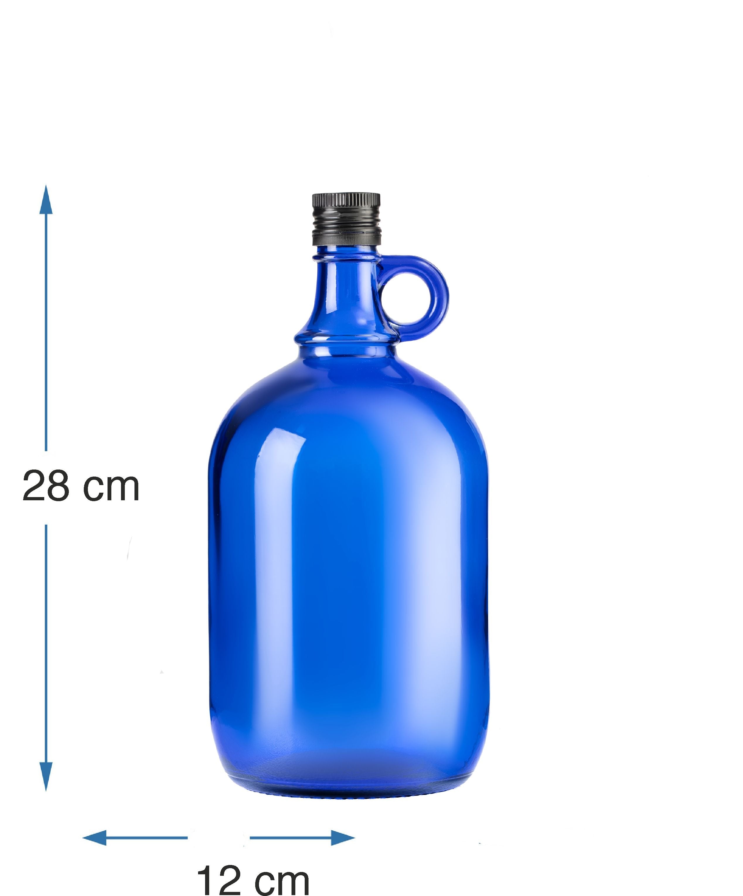 2L Flasche mit rundem Griff + Aussgießer