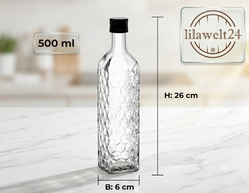 12× 500ml mit Schraubverschluss
