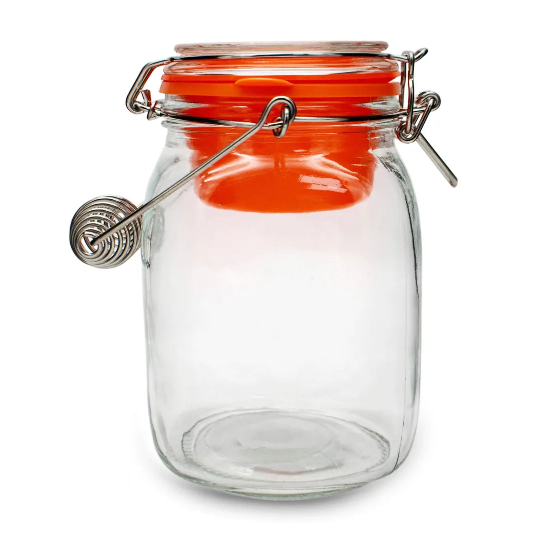 2L Premium Fermentierglas mit Niederhalter & Beschwerer