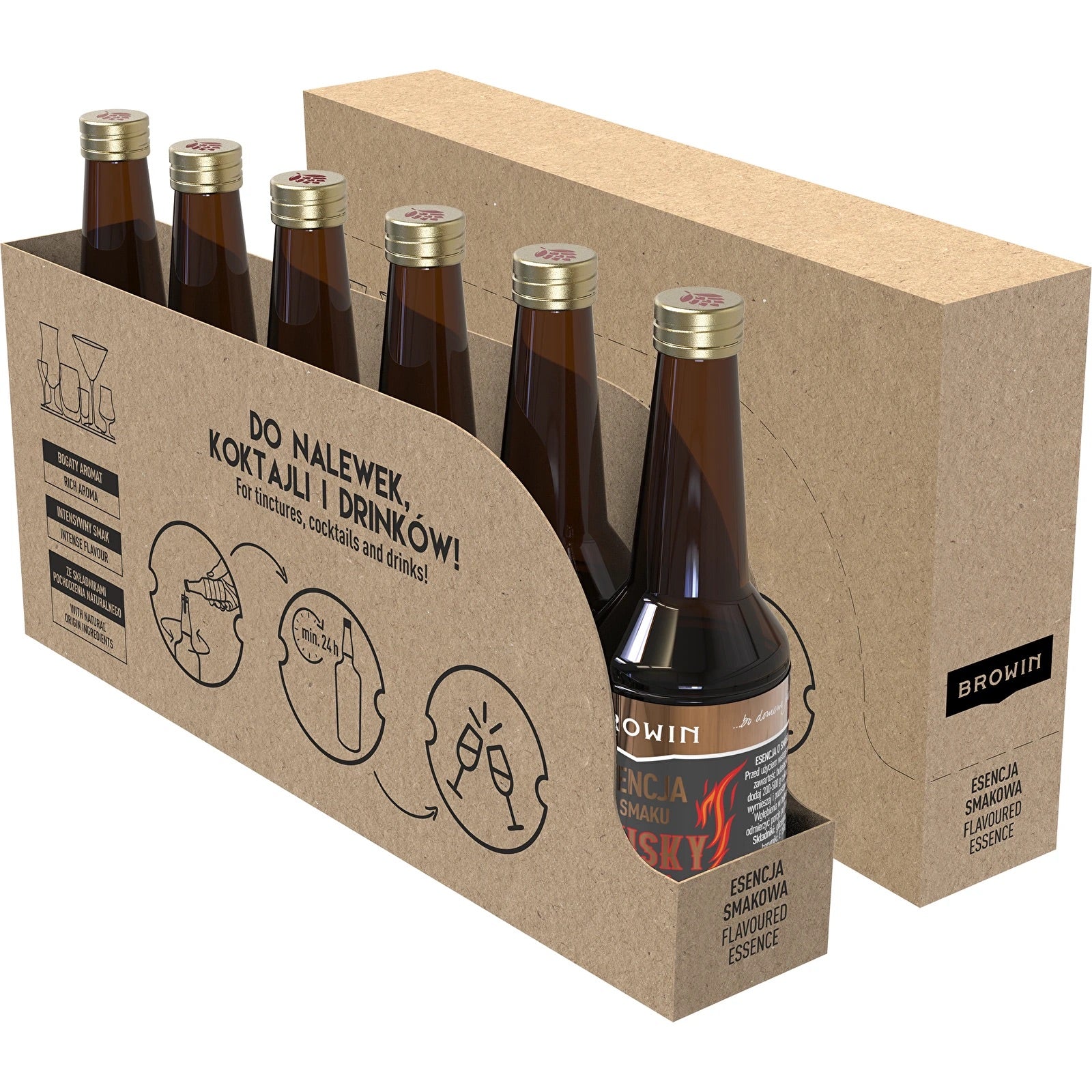 Cocktail-Essenzen Set 6× 40 ml, Aromen für Alkohol und Drinks