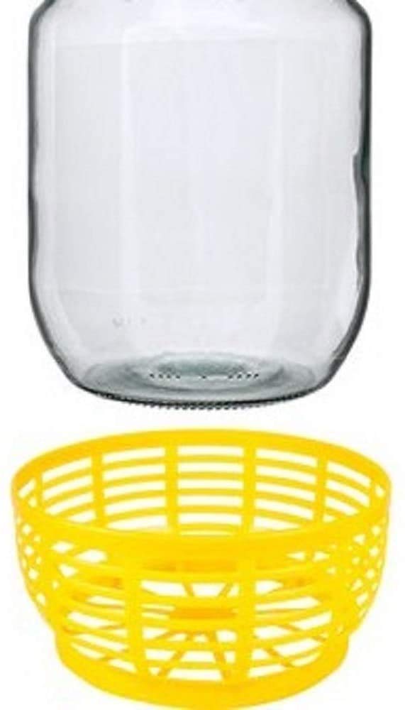 1 x 5L Flasche mit Schraubverschluß und Schutzkorb